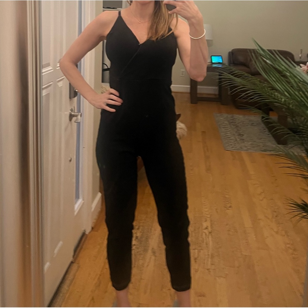 Stretchy denim romper jumper size small